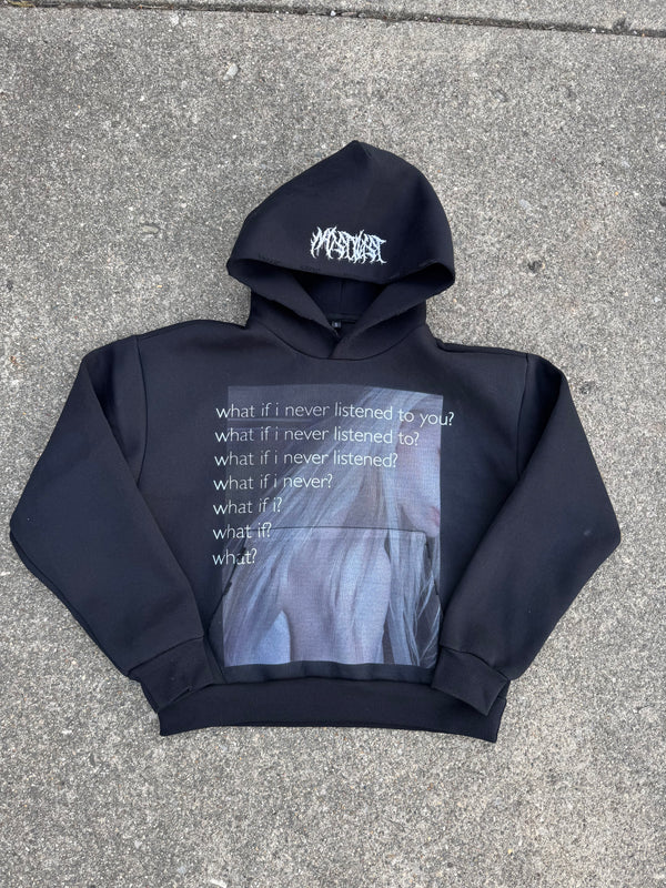 'WHAT IF?' HOODIE BLACK